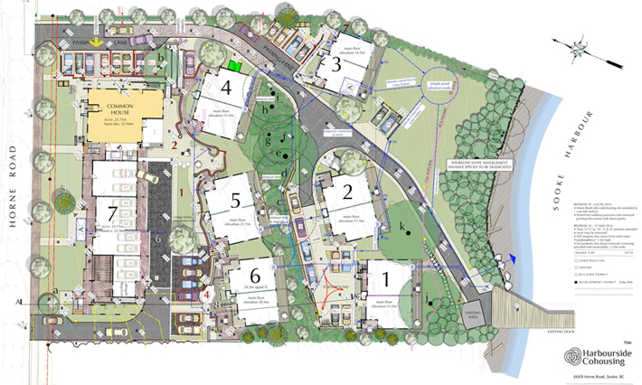 Site plan sketch of project.